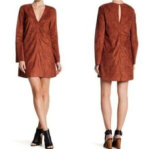 ASTR the Label Rust Faux Suede Dress S